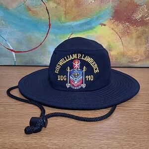 The Corps USS William P. Lawrence DDG 110 Navy Blue Bucket Boonie Hat